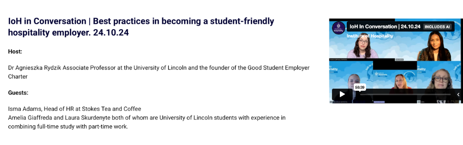 iOH In Conversation Webinar Screenshot